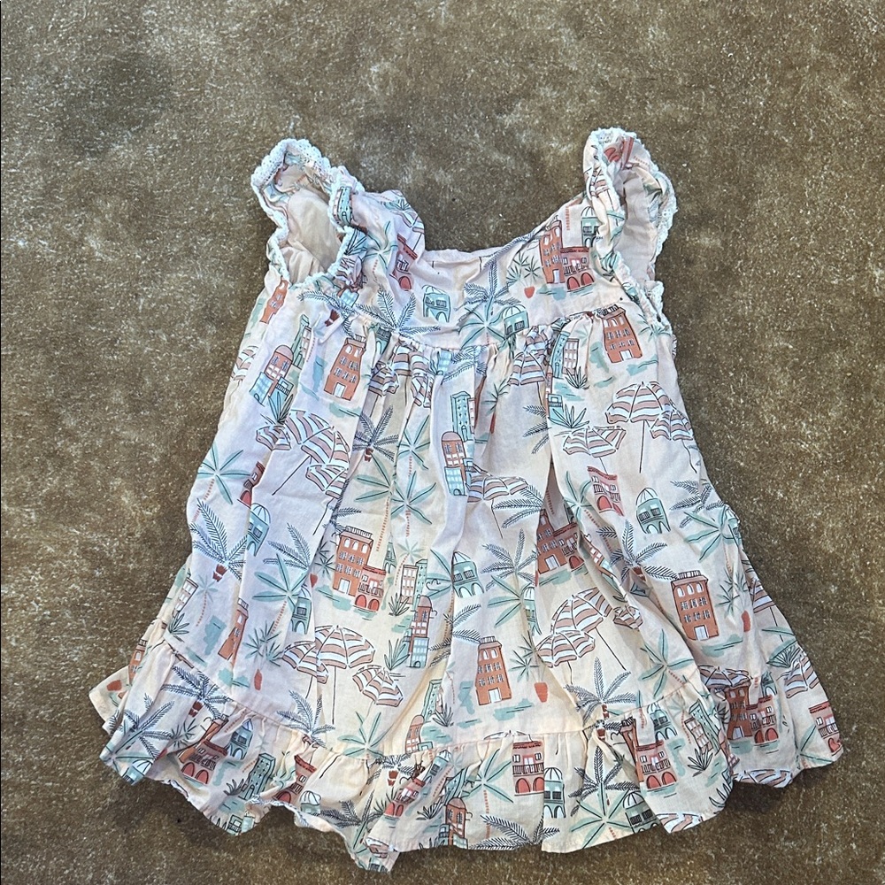 Janie and Jack Cityscape Ruffle Top